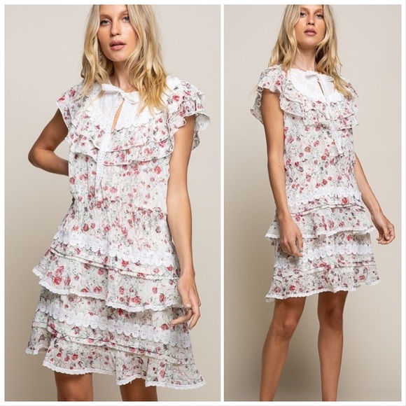 POL All Summer Long Tiered Mini Dress - Picture 4 of 10